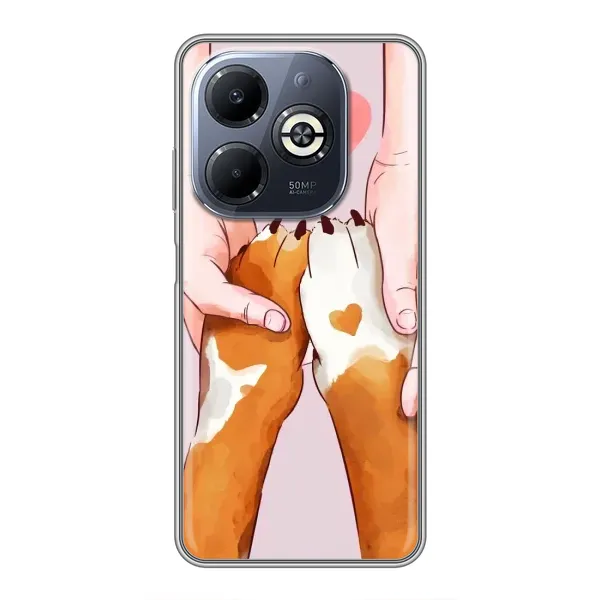 Чехол с рисунком «Любовь к собакам» для Infinix Smart 8 Plus Чехол с рисунком «Любовь к собакам» для Infinix Smart 8 Plus