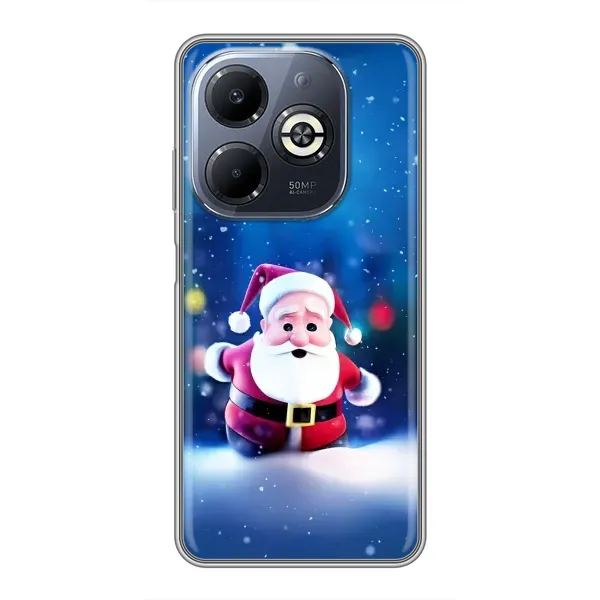 Чехол с рисунком «Маленький Дед Мороз» для Infinix Smart 8 Plus