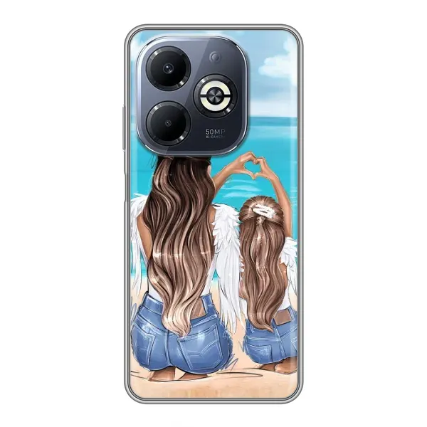 Чехол с рисунком «Мама и дочь» для Infinix Smart 8 Plus Чехол с рисунком «Мама и дочь» для Infinix Smart 8 Plus