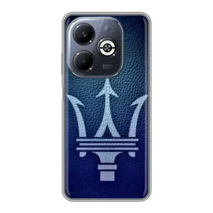 Чехлы с тематикой "Крутые машины" на Infinix Smart 8 Plus (Лого Maserati)
