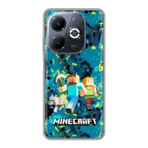 Чехлы для Infinix Smart 8 Plus (Персонажи Майн Крафт) (Майнкрафт)