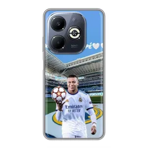 Чехол (TPU) с Футболистом на Infinix Smart 8 Plus (Mbappe Real)