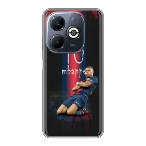 Чехол (TPU) с Футболистом на Infinix Smart 8 Plus (MBAPPE 10)