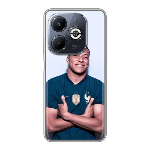 Чехол с рисунком «Мбаппешичка» для Infinix Smart 8 Plus Чехол с рисунком «Мбаппешичка» для Infinix Smart 8 Plus