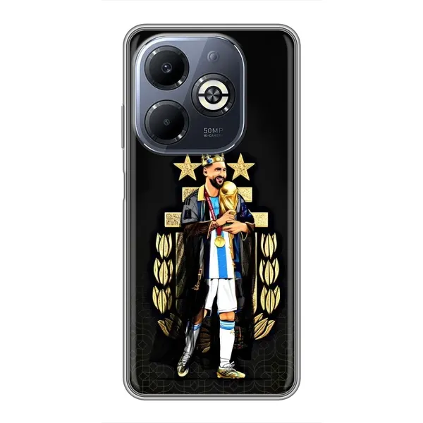 Чехол с рисунком «Месси король» для Infinix Smart 8 Plus