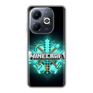 Чехол майнкрафт для Infinix Smart 8 Plus (MineCraft 2)