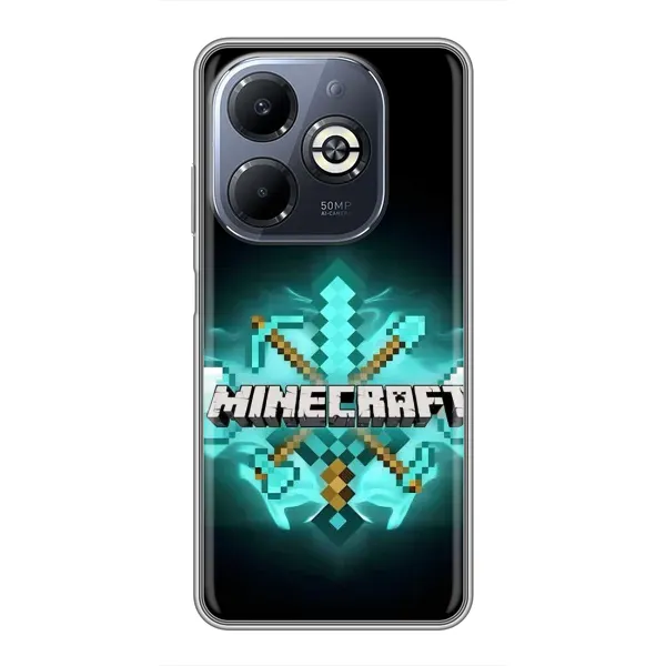 Чехол с рисунком «MineCraft 2» для Infinix Smart 8 Plus