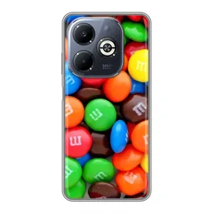 Чохол з зображенням смачної їжі для Infinix Smart 8 Plus (Різнокольорові M&M'S)