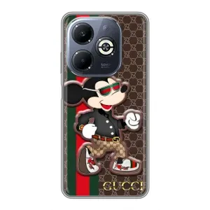 Чехлы Бренд GUCCI для Infinix Smart 8 Plus (Маус Гуччи)
