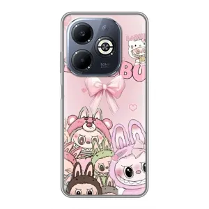 Чехол с принтом Лабубу для Infinix Smart 8 Plus (Монстры Лабубу)