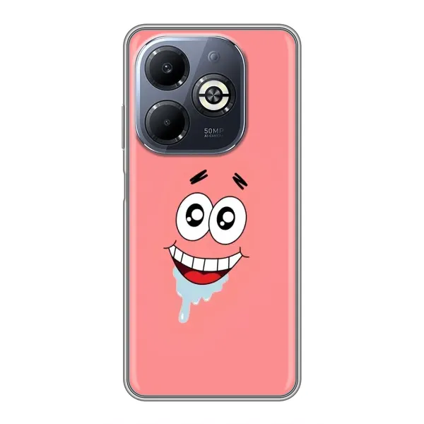 Чехол с рисунком «Мордочка Патрика» для Infinix Smart 8 Plus