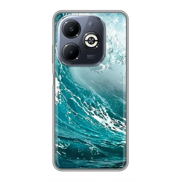 Чехол с рисунком «Морская волна» для Infinix Smart 8 Plus Чехол с рисунком «Морская волна» для Infinix Smart 8 Plus