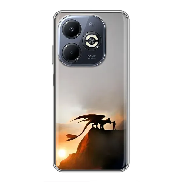 Чехол с рисунком «Мультиик Беззубик» для Infinix Smart 8 Plus Чехол с рисунком «Мультиик Беззубик» для Infinix Smart 8 Plus