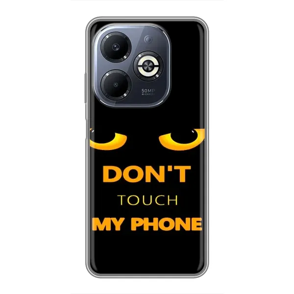 Чехол с рисунком «Не трогай мой телефон» для Infinix Smart 8 Plus Чехол с рисунком «Не трогай мой телефон» для Infinix Smart 8 Plus