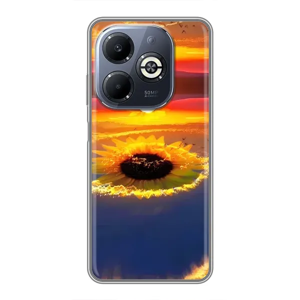 Чехол с рисунком «Небо подсолнух» для Infinix Smart 8 Plus Чехол с рисунком «Небо подсолнух» для Infinix Smart 8 Plus