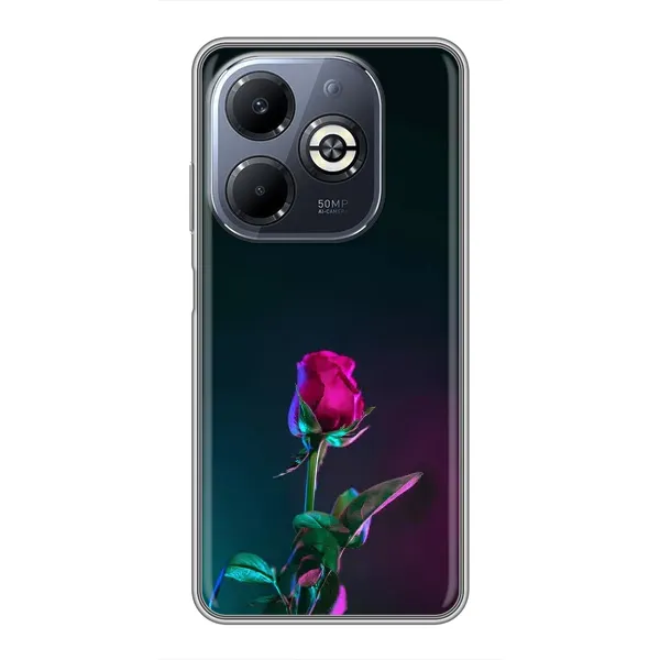 Чехол с рисунком «Ночная роза» для Infinix Smart 8 Plus Чехол с рисунком «Ночная роза» для Infinix Smart 8 Plus