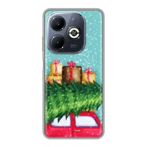 Чехол с рисунком «Новогодние подарки» для Infinix Smart 8 Plus
