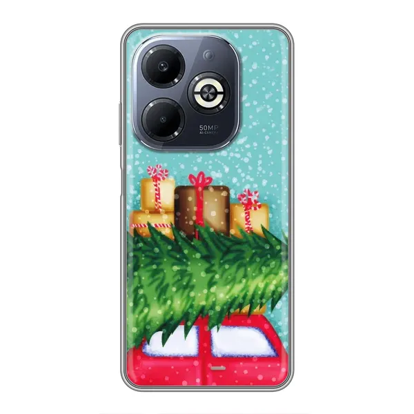 Чехол с рисунком «Новогодние подарки» для Infinix Smart 8 Plus Чехол с рисунком «Новогодние подарки» для Infinix Smart 8 Plus