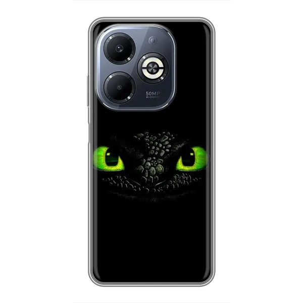 Чехол с рисунком «Глаза Беззубика» для Infinix Smart 8 Plus Чехол с рисунком «Глаза Беззубика» для Infinix Smart 8 Plus