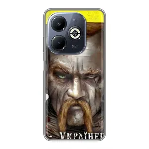 Чехол с картинкой (Патриотический КОЗАК) на Infinix Smart 8 Plus (Одноглазый Козак)
