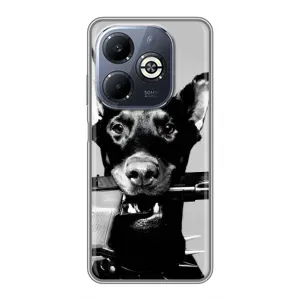 Чохол ДОБЕРМАН  для Infinix Smart 8 Plus (Небезпечний доберман)