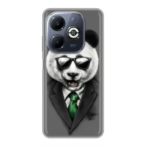 Чохли з Пандами на Infinix Smart 8 Plus (Панда в окулярах)