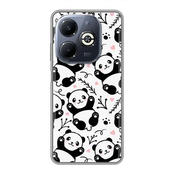 Чехол с рисунком «Пандочки» для Infinix Smart 8 Plus Чехол с рисунком «Пандочки» для Infinix Smart 8 Plus