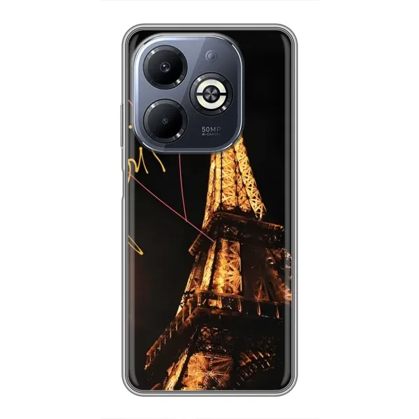 Чехол с рисунком «Paris» для Infinix Smart 8 Plus Чехол с рисунком «Paris» для Infinix Smart 8 Plus