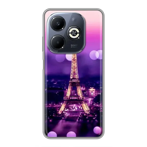 Чехол с рисунком «Париж башня» для Infinix Smart 8 Plus Чехол с рисунком «Париж башня» для Infinix Smart 8 Plus