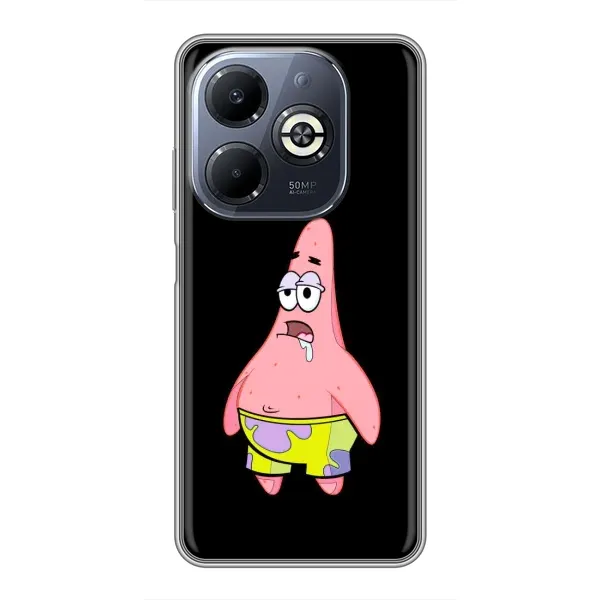 Чехол с рисунком «Патрик завис» для Infinix Smart 8 Plus