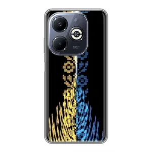 Силиконовый Чехол на Infinix Smart 8 Plus (Патриотическая вышиванка)