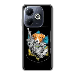 Чехол с принтом для Infinix Smart 8 Plus (Патрон Воин)