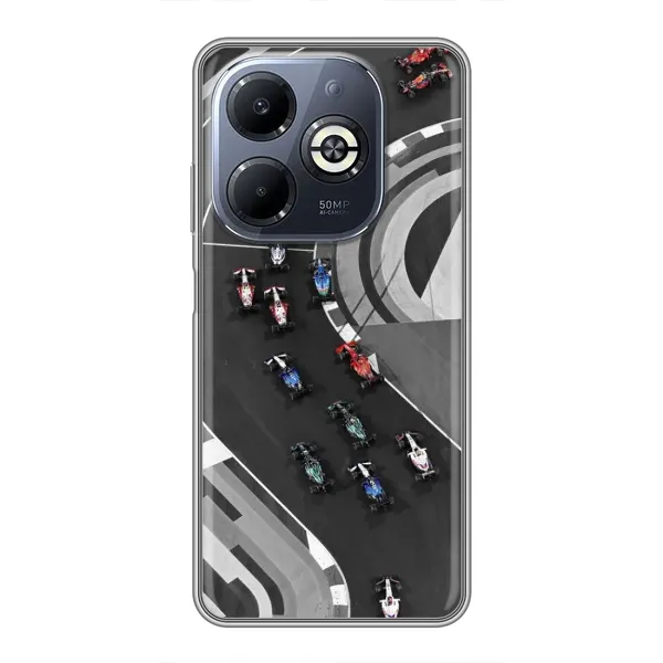 Чехол с рисунком «Гонки ф1» для Infinix Smart 8 Plus Чехол с рисунком «Гонки ф1» для Infinix Smart 8 Plus