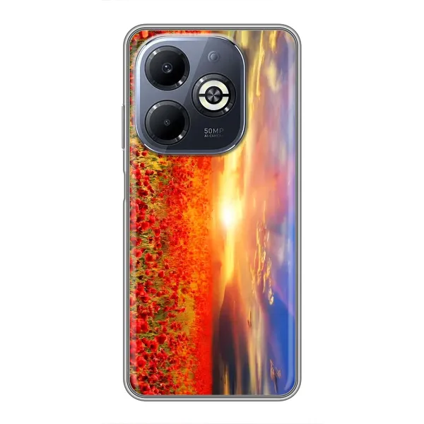 Чехол с рисунком «Поле тюльпанов» для Infinix Smart 8 Plus Чехол с рисунком «Поле тюльпанов» для Infinix Smart 8 Plus