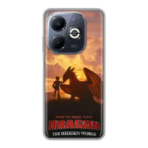 Чехол дракон Беззубик для Infinix Smart 8 Plus (Постер Беззубика)