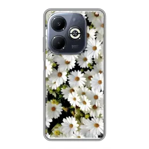 Чохол з ромашками на Infinix Smart 8 Plus (Рамка в ромашках)