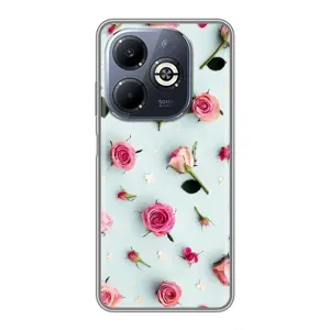 Чохли з принтом Троянд для Infinix Smart 8 Plus (Різні квіти)