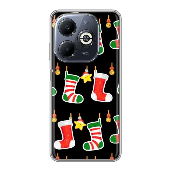 Чехол с рисунком «Рождественские подарки» для Infinix Smart 8 Plus Чехол с рисунком «Рождественские подарки» для Infinix Smart 8 Plus