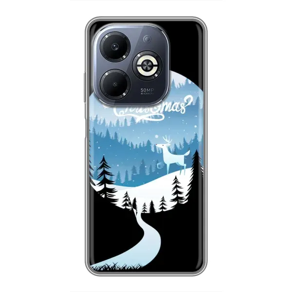 Чехол с рисунком «Рождественский Олень» для Infinix Smart 8 Plus Чехол с рисунком «Рождественский Олень» для Infinix Smart 8 Plus