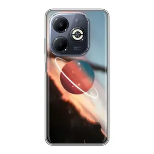 Чохол (ТПУ) з планетами на Infinix Smart 8 Plus (Сатурн)