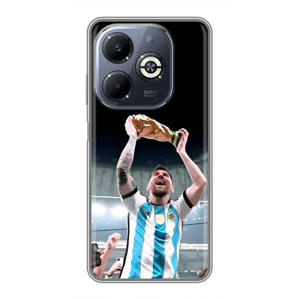 Чехол с рисунком «Счастливый Месси» для Infinix Smart 8 Plus
