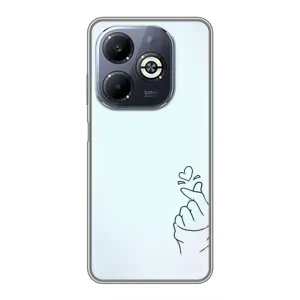Чохол з малюнком «Сердечко на блакитному» для Infinix Smart 8 Plus