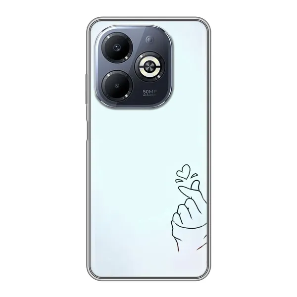 Чохол з малюнком «Сердечко на блакитному» для Infinix Smart 8 Plus Чохол з малюнком «Сердечко на блакитному» для Infinix Smart 8 Plus