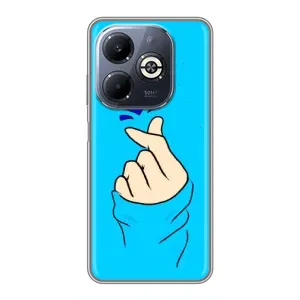 Чохол з малюнком «Сердечко на синоьому» для Infinix Smart 8 Plus
