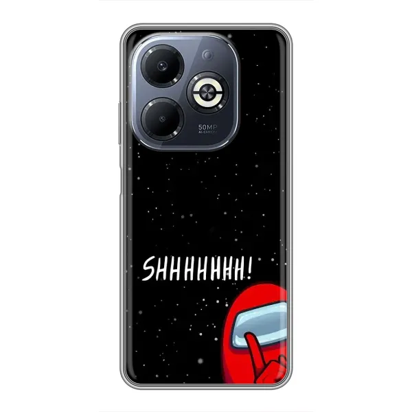 Чехол с рисунком «SHHHHH» для Infinix Smart 8 Plus Чехол с рисунком «SHHHHH» для Infinix Smart 8 Plus