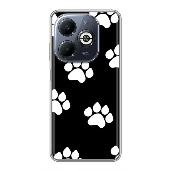 Чехол с рисунком «Следы собак» для Infinix Smart 8 Plus Чехол с рисунком «Следы собак» для Infinix Smart 8 Plus