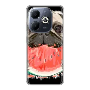 Чохол (ТПУ) Милі песики для Infinix Smart 8 Plus (Смішний Мопс)