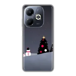 Чехол с рисунком «Снеговички» для Infinix Smart 8 Plus