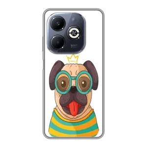 Бампер для Infinix Smart 8 Plus з картинкою "Песики" (Собака Король)
