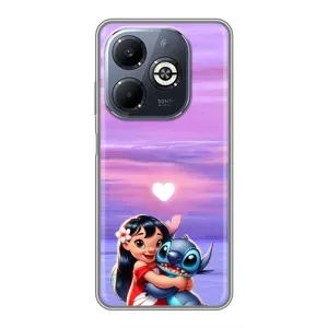 Чехол с рисунком Стич для Infinix Smart 8 Plus (Стич и Лило)